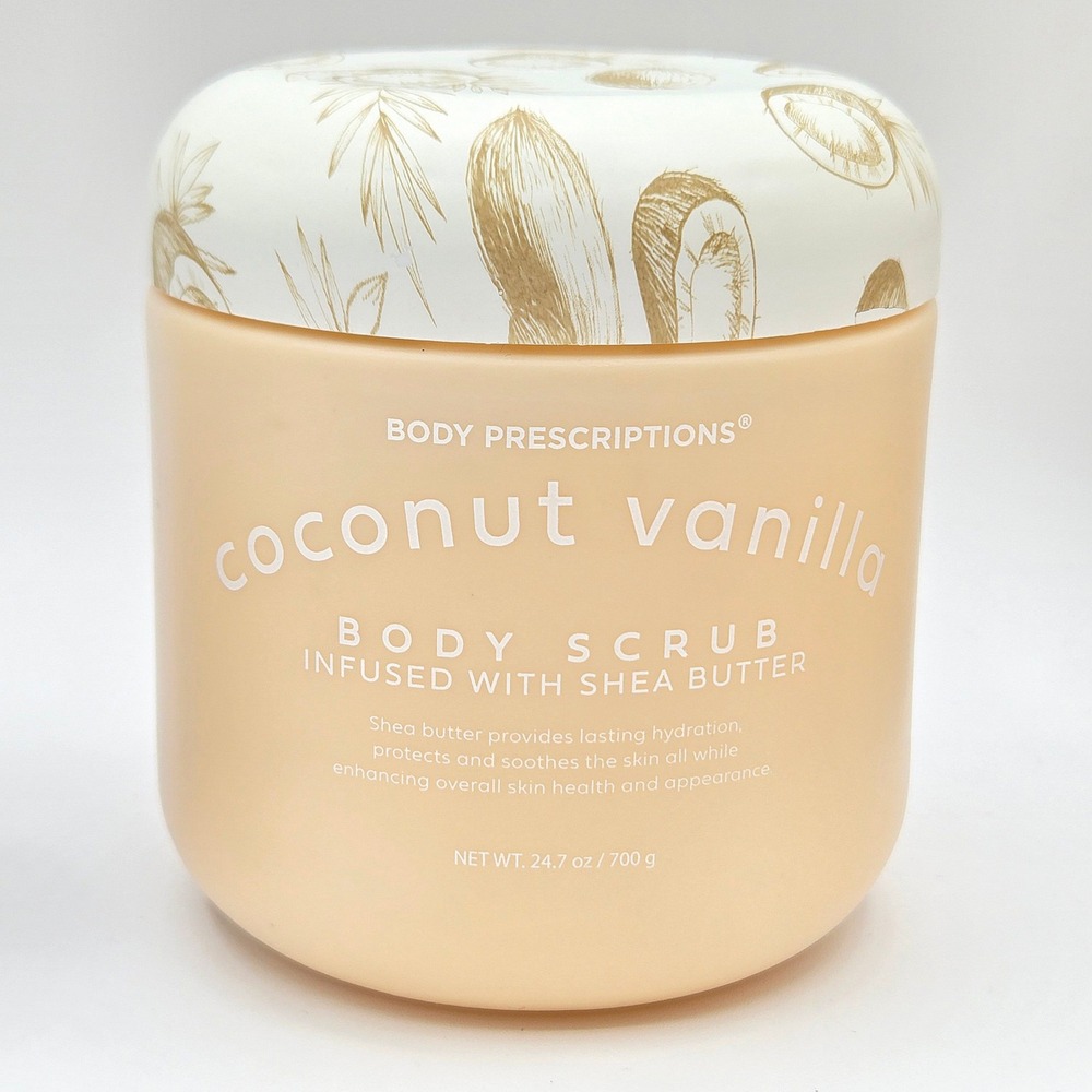 Body Prescriptions Body Scrub 24.7 oz Coconut Vanilla Shea Butter